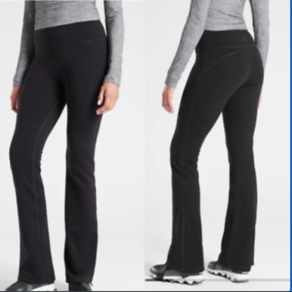 Like New! Athleta Kick Booty Stretch Tech Fleece Yoga Pants, Black - XS - Picture 1 of 13